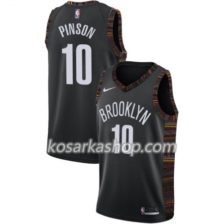 Dres Brooklyn Nets Theo Pinson 10 Nike 2018-19 City Edition Crna Swingman